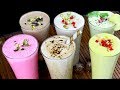 घर पर बनाये ६ तरीके की धसू नयी लस्सी | Flavoured Lassi - Nimbu Pani Lassi , Cold Coffee Lassi