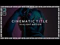 How To Create a Clean Cinematic Title Animation Like After Effects in Alight Motion