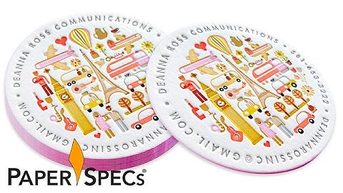 PaperSpecs.com | Paper Inspiration #292: Circular Business Cards