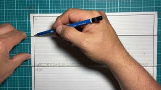 Manual Drafting Part 2 - Lettering with Single Stroke Gothic
