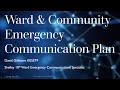 Ward &amp; Community Emergency Communications Plan
