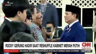 Rocky Gerung Hadiri Pelantikan Menteri Di Istana Saat Reshuffle Kabinet