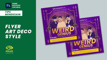 Design Flyer Weird Genius Art Deco Style