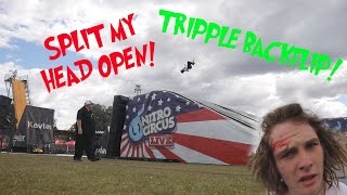 TRIPPLE BACKFLIPS AT NITRO CIRCUS SHOW FT  RYAN WILLIAMS AND DYLAN MORRISON!