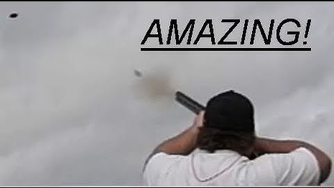 Super Slow-Mo Skeet-Trap Shotgun - See the Pellets