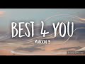 Maroon 5 Best 4 U Full HD Lyrics Music Video mp3