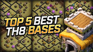 NEW Best (TOP 5) TH8 Bases (War/Trophy/Farming) for 2024 Town Hall8 Base Links - Clash of Clans