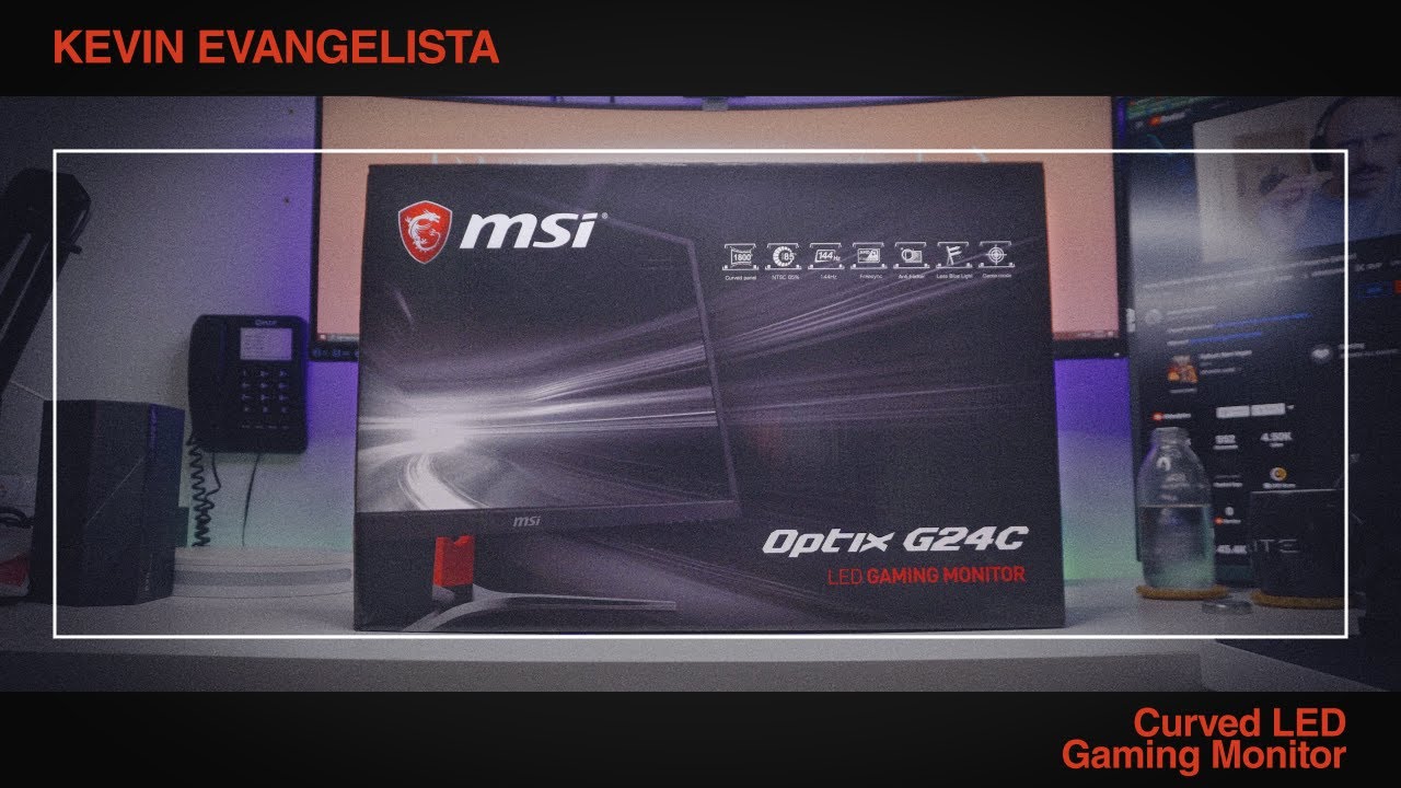 MSI Optix G24C Unboxing and First Impressions