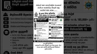 Job Vacancies Sri Lanka | job vacancies #jobs