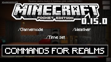 MCPE 0.15.0 Mod - COMMANDS FOR REALMS (Pocket Edition)