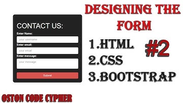 PHP TUTORIAL-  Designing The FORM  #2
