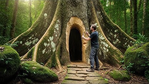"I Built a Hidden Shelter Inside a Giant Tree to Survive Alone"