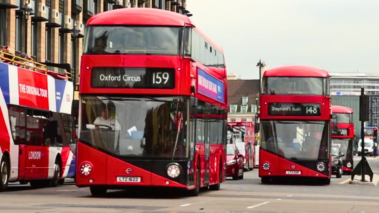 Wheels On The Bus Go Round & Round Wonderful Real City Of London Buses YouTube