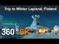 Trip to Winter Lapland, Finland. 360 video in 8K