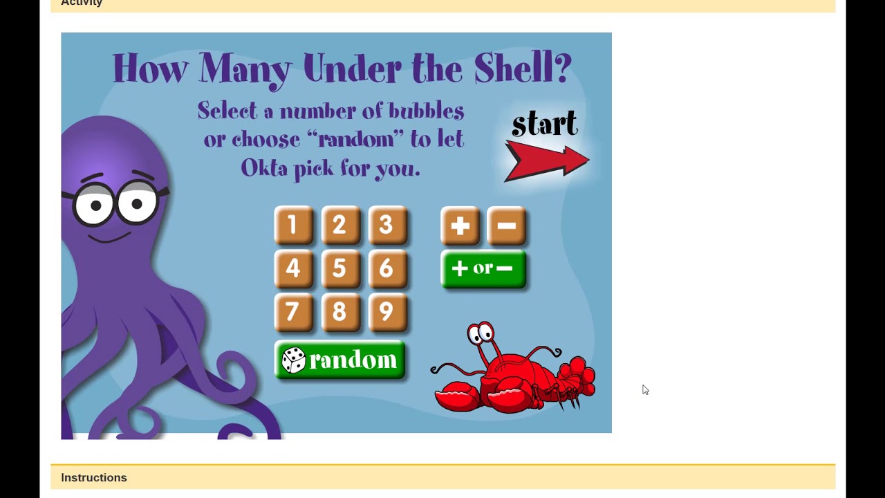 Kindergarten Math Interactives Part 2 10 Frame and Under the Shell ...