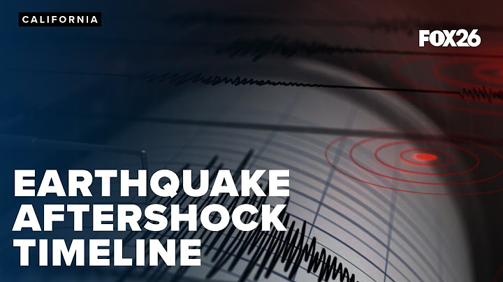 Timeline of aftershocks following earthquake near Bakersfield, California