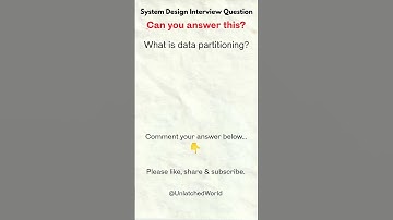 System Design Question Partitioning Logic #shorts #interview #systemdesign #dsa