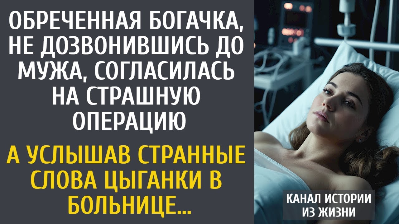 Обреченная богачка, не дождавшись мужа, согласилась на страшную операцию… А услышав слова цыганки…