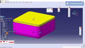 CATIA V5 PRACTICE MODEL | CATIA TRICKS | HOW TO CREATE A PART IN ASSEMBLY POSITION | SURFACE MODEL