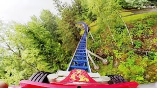 Speed Monster front seat on-ride HD POV TusenFryd Resimi