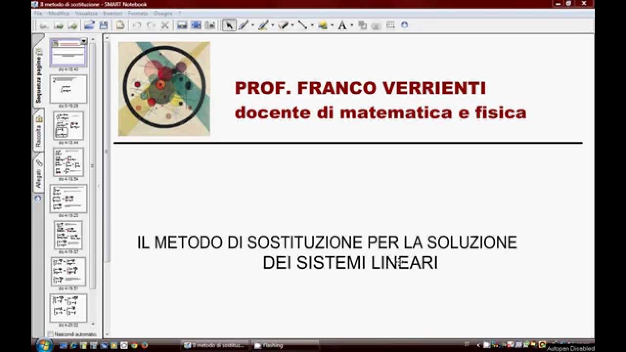 Esercizi Sistemi Lineari Metodo Di Sostituzione Pdf