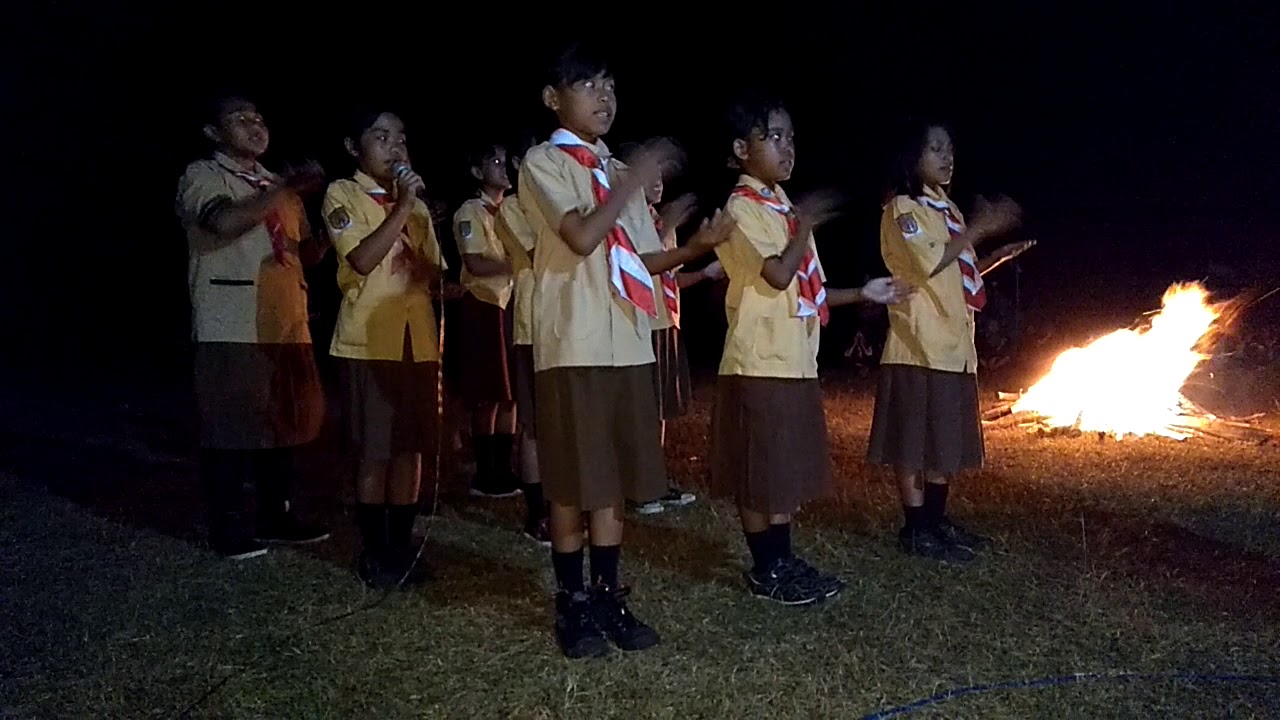 Yel yel Pramuka anak sd lucu banget 
