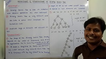 ADVANTAGES AND DISADVANTAGES OF  BINARY SEARCH TREE | BINARY SEARCH TREE | DATA STRUCTURES | DMS |