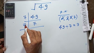 49 ka vargarmul | Square root kaise kare | Math | हिन्दी