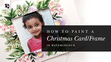 Christmas Watercolour Painting- Hello Clarice Tutorials