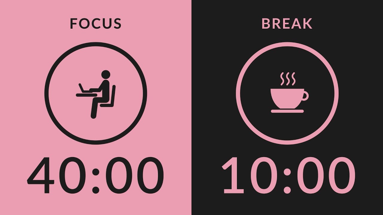 40/10 Pomodoro Timer | No Music 🔔 Bell Only | Study With Me for Deep ...