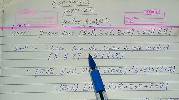 LNMU Degree Part 3 Exam Mathematics vvi question,Paper VII | Vector Analysis | Part 1