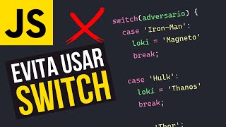 ❌ AVOID using SWITCH in your JAVASCRIPT - (Good Practices ✅)