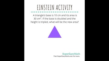 What will be the new area? #math #supereasymath #einsteinactivity #tiffany #triangle