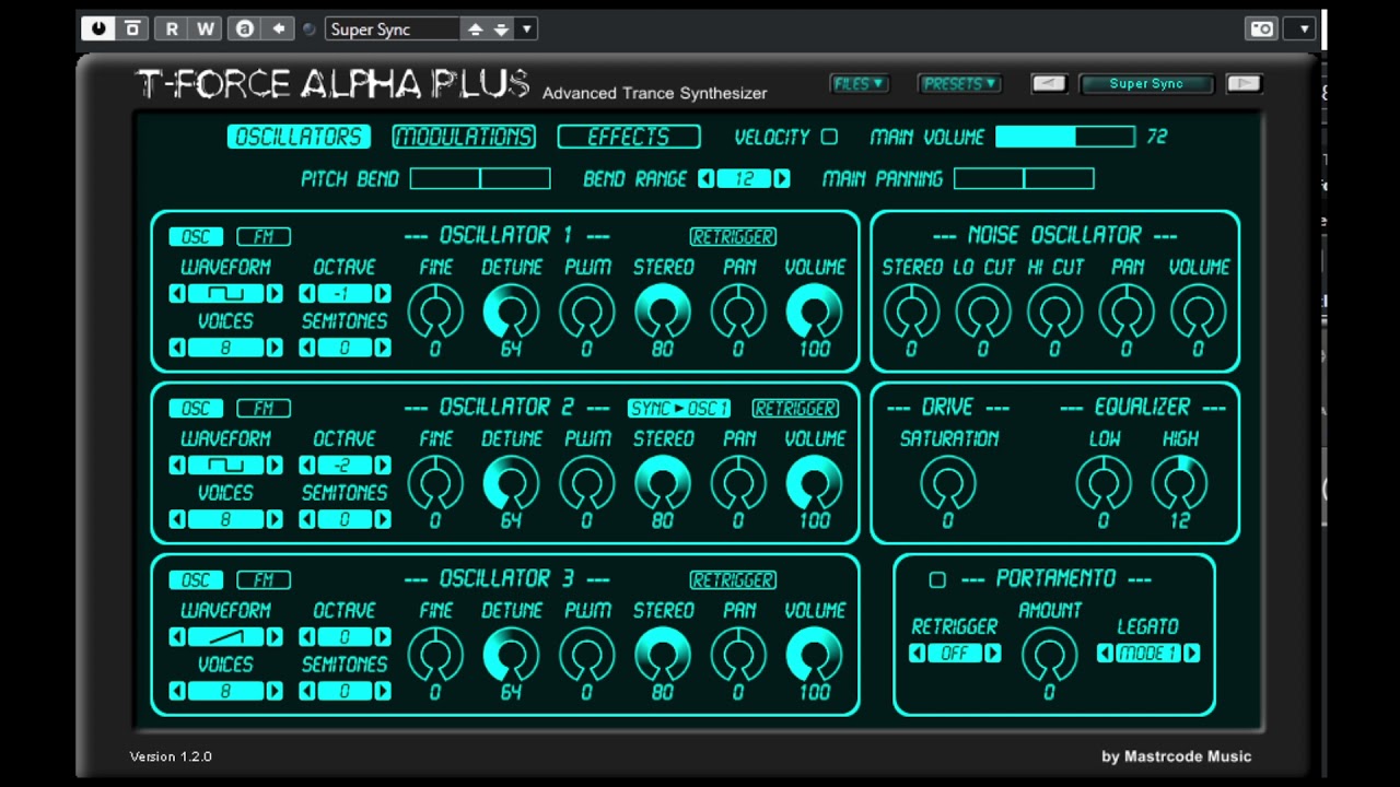 Synth 017    T Force Alpha Plus Mastrcode Music Free VST Preset Demo