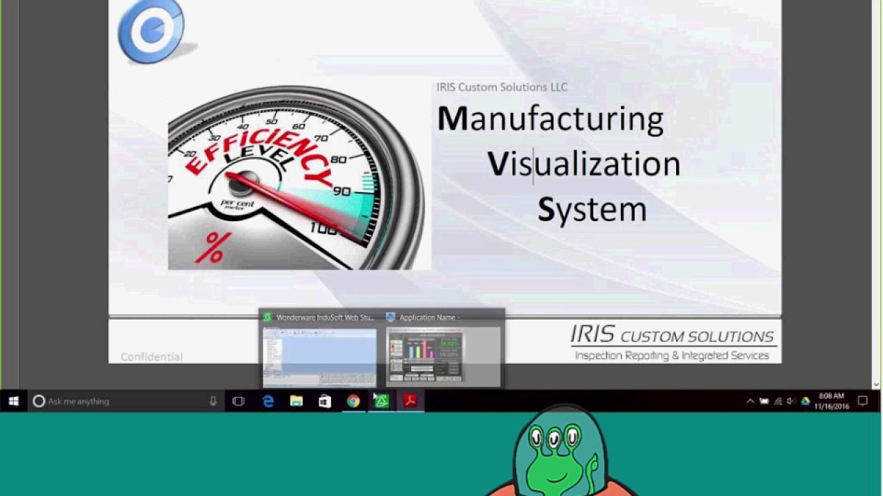 Manufacturing Visualization with Iris Custom Solutions and InduSoft Web Studio