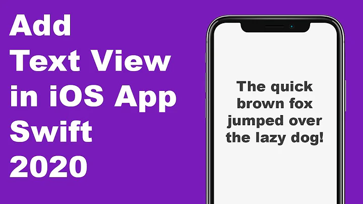 How To Add Text View in Xcode 11 (Swift 5) - iOS App 2020