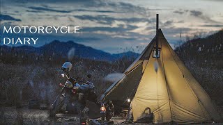 Romantic and Moto Camping ㅣ Triumph Motorcycle ㅣ OneTigris tent ㅣ Bear Army