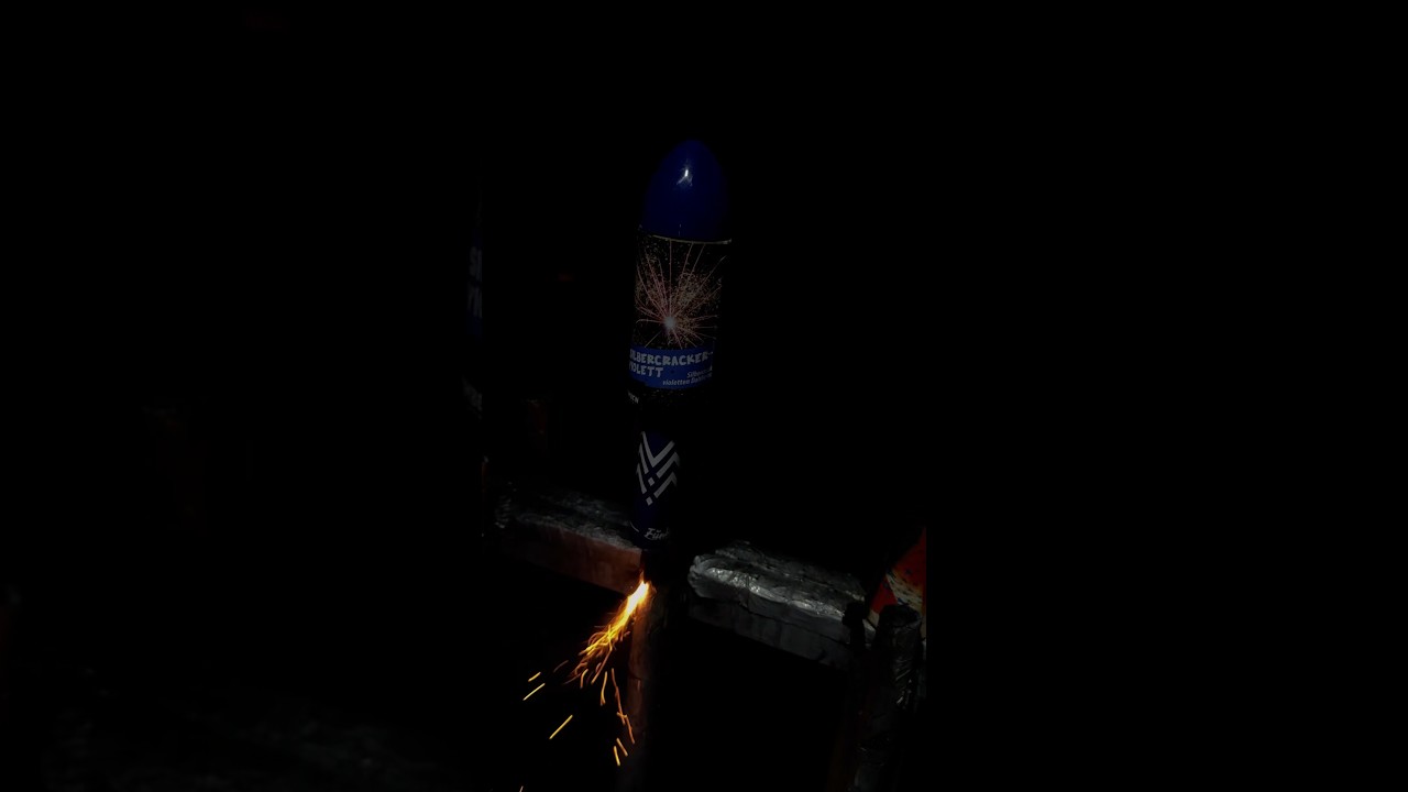 Funke Bombenrakete Silbercracker Violett