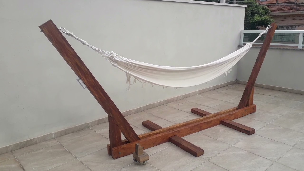 Suporte De Madeira Para Rede.