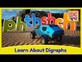 Learn about digraphs for kids with cars and monster trucks