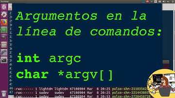 Programar: argumentos en la línea de comandos: int argc y char *argv[].  C, Linux