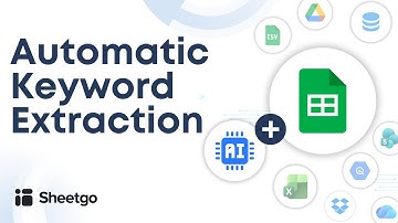 Automatic Keyword/Tags Extraction in Google Sheets and Excel
