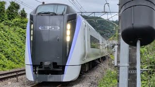 MH有り✨E353系（ﾓﾄS108編成）特急あずさ37号松本行き 新桂川橋梁通過！（2026/6/8/16:56）