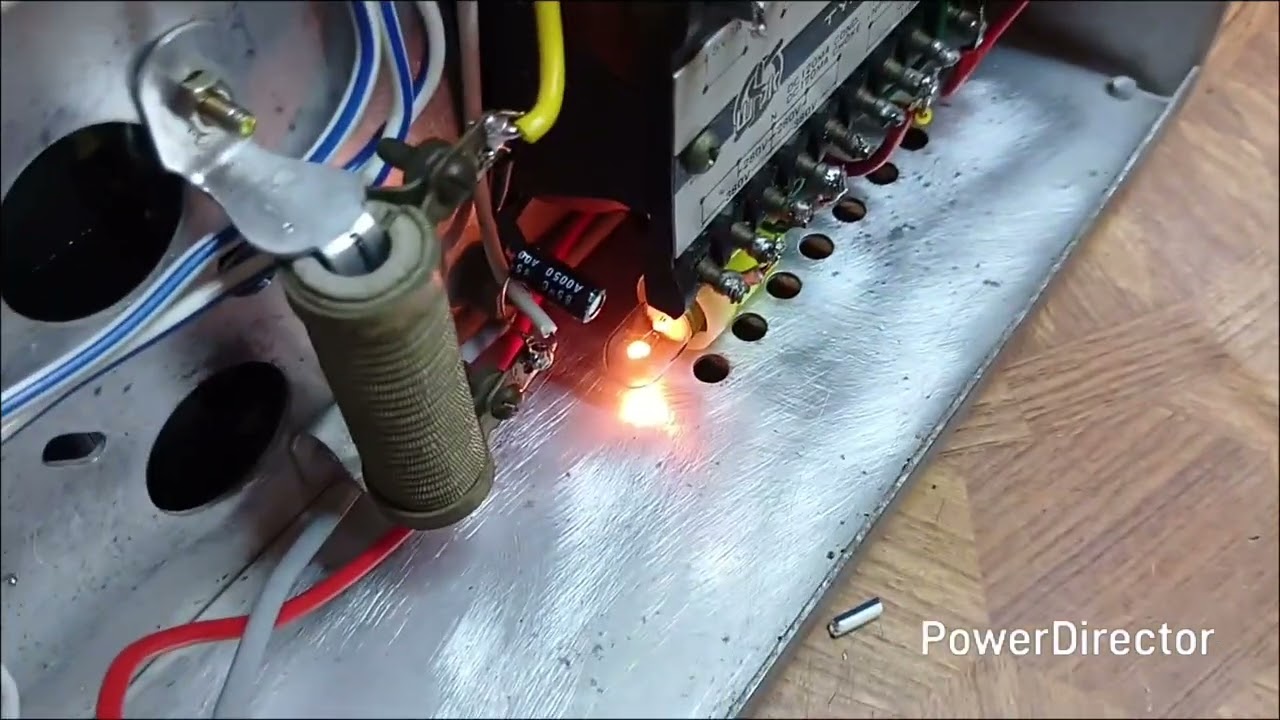 Radio amplifier powered on, all voltages normal, 17th phonograph