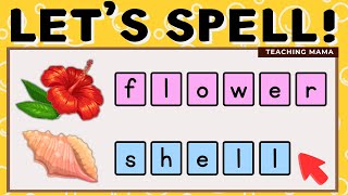 LEARN HOW TO SPELL | BASIC WORDS | SPELLING QUIZ FOR KIDS | TEACHING MAMA