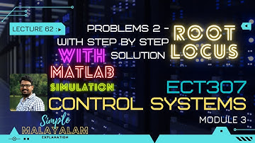 Root Locus Problem 2 | Step by step explanation with MATLAB simulation | CS - Module 3 | Lect 62