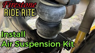 Firestone Ride Rite kit install