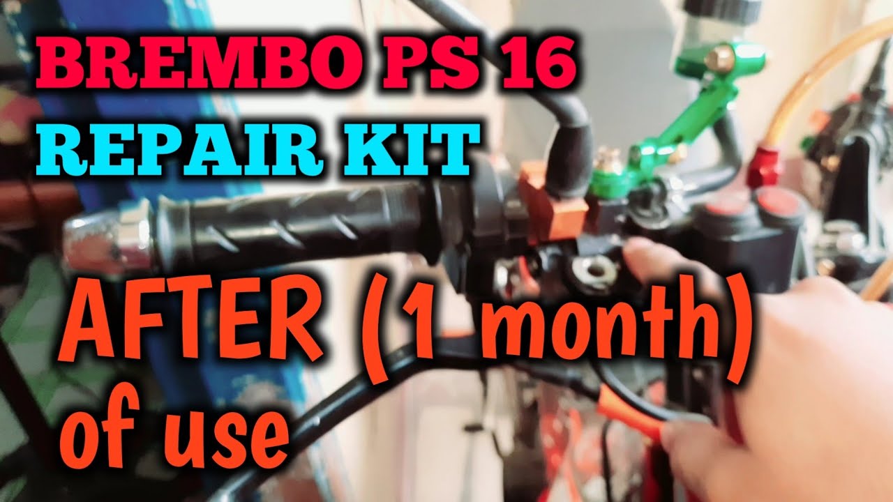 REVIEW BREMBO PS16 REPAIR KIT AFTER 1 MONHT OF USE (RESULT) YouTube