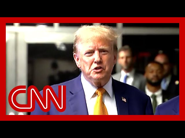 ‘This whole case is just a disaster’: Trump speaks out while leaving court