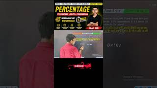 SSC CGL 2026 Maths Foundation Batch 🚀 Percentage Class 1 | Pre + Mains PYQ + Best Tricks #shorts